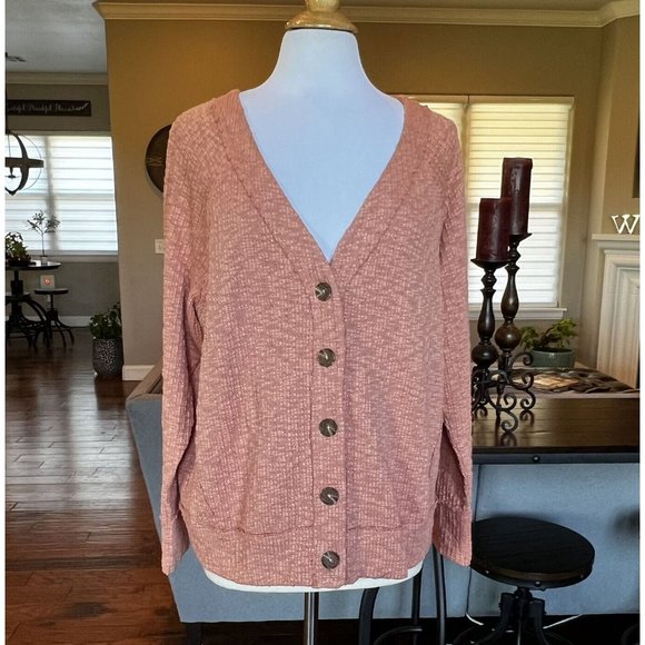 Turo By Vince Camuto Cardigan Sweater Women's Size XXL Button Front Textured 2XL - Picture 4 of 15